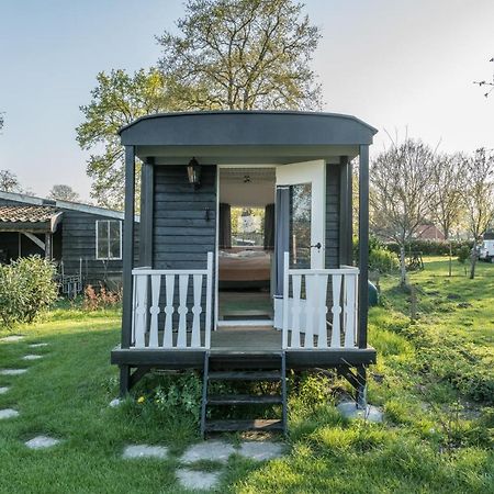 Pipowagen Elsebein Groningen Westerwolde Unieke Ligging Met Eigen Tuin En Vrij Uitzicht Over Veld Naar Natuurgebied Onstwedde Εξωτερικό φωτογραφία