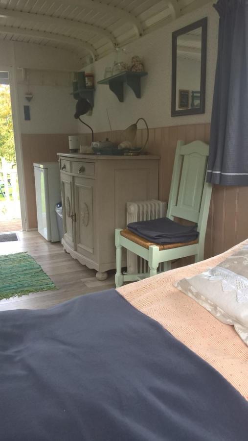 Pipowagen Elsebein Groningen Westerwolde Unieke Ligging Met Eigen Tuin En Vrij Uitzicht Over Veld Naar Natuurgebied Onstwedde Εξωτερικό φωτογραφία