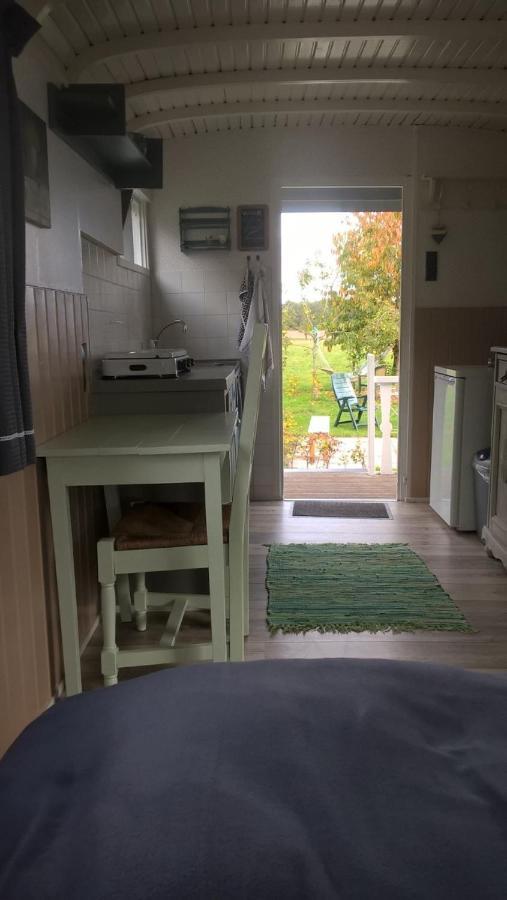 Pipowagen Elsebein Groningen Westerwolde Unieke Ligging Met Eigen Tuin En Vrij Uitzicht Over Veld Naar Natuurgebied Onstwedde Εξωτερικό φωτογραφία